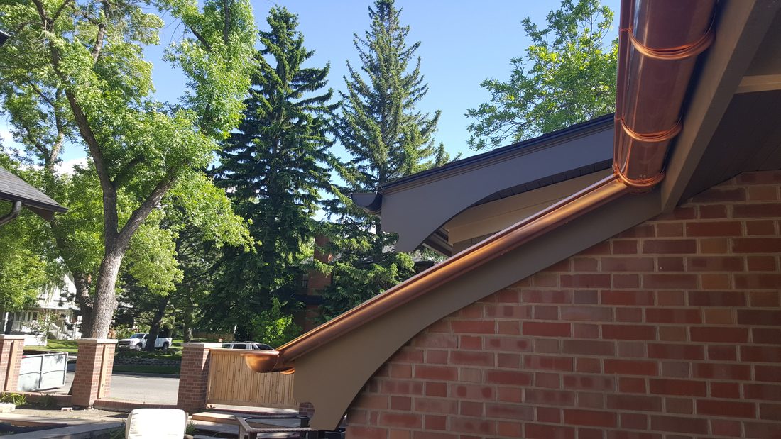 Custom eavestrough & exterior work by Calgary Exteriors