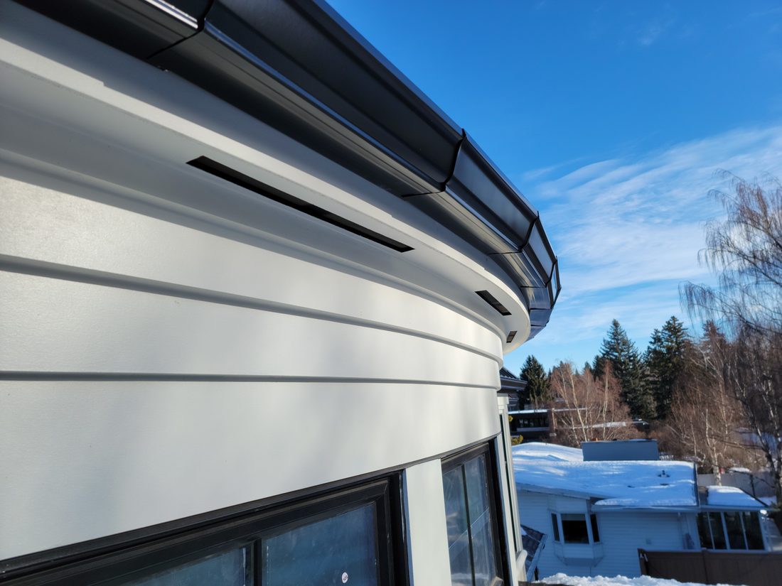 Custom eavestrough & exterior work by Calgary Exteriors